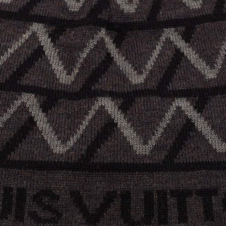 Pre Owned Louis Vuitton Grey Wool Beanie 