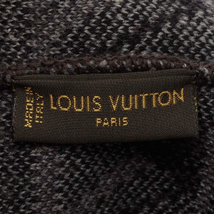 Pre Owned Louis Vuitton Grey Wool Beanie 