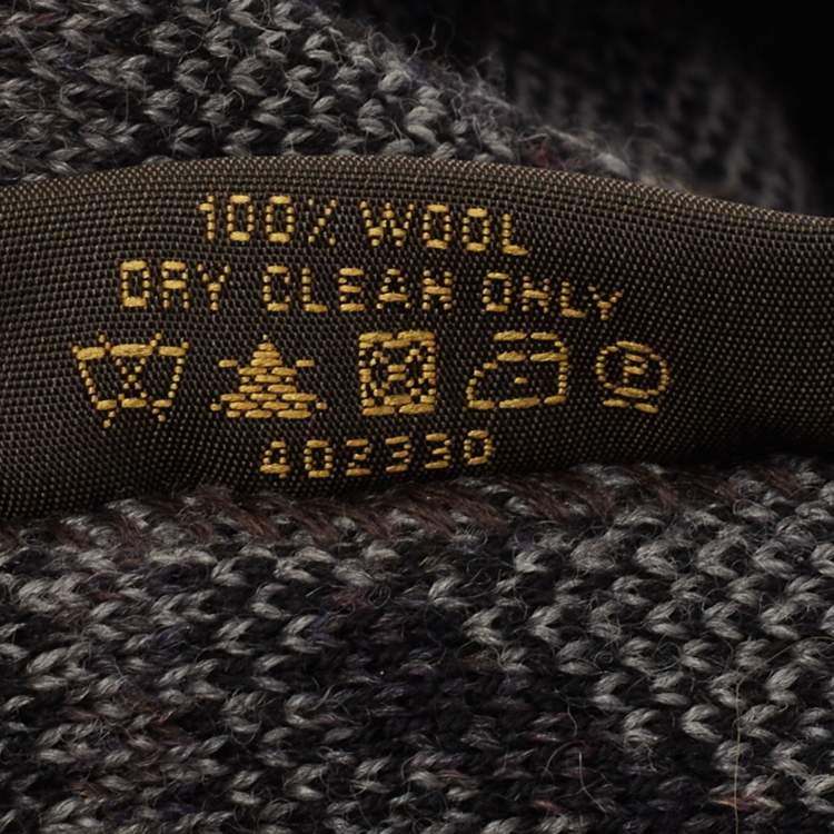 Pre Owned Louis Vuitton Grey Wool Beanie 