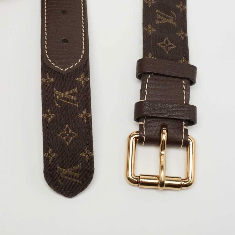 Louis Vuitton Monogram Mini Lin Belt - Brown Belts, Accessories