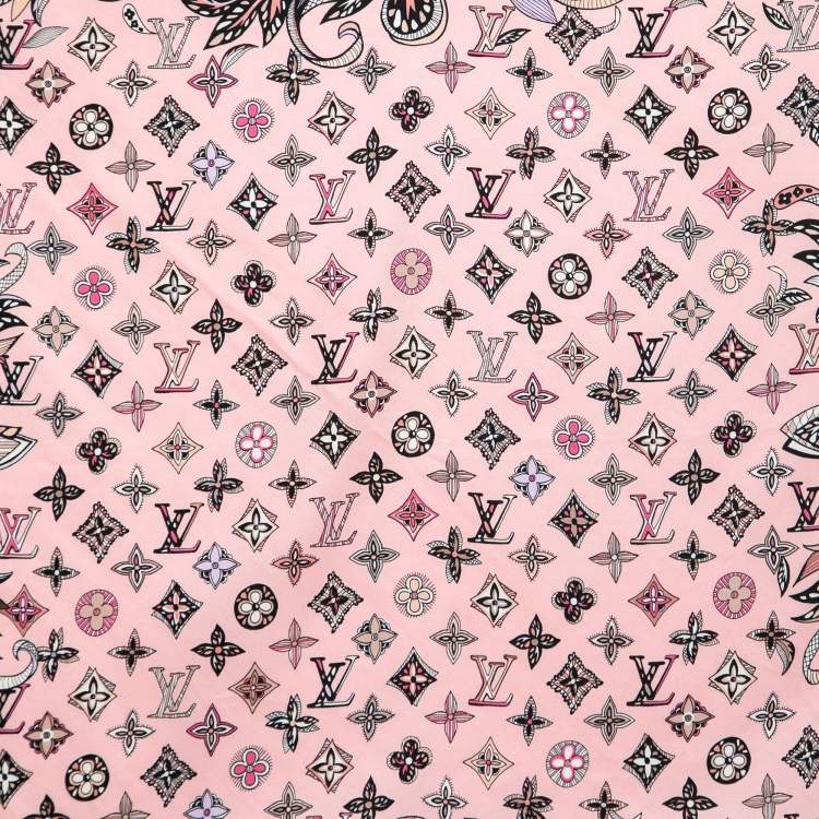 Louis Vuitton Pink Innocence Silk Scarf