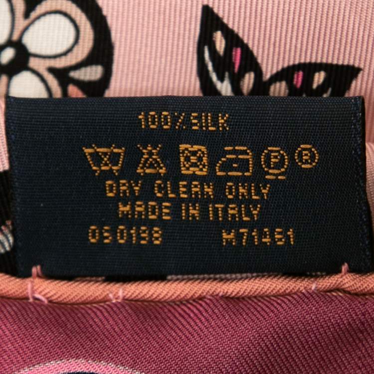 Pre Owned Louis Vuitton Pink Innocence Silk Scarf