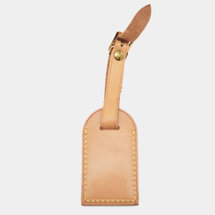 Pre Owned Louis Vuitton Vachetta Leather Luggage Name Tag