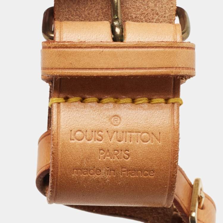 Pre Owned Louis Vuitton Vachetta Leather Luggage Name Tag