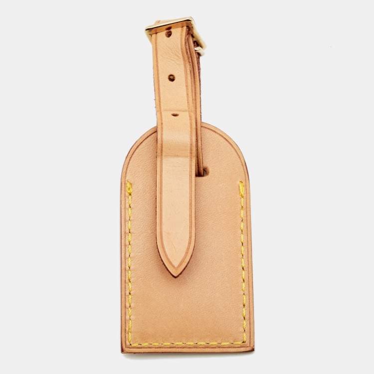 Pre Owned Louis Vuitton Vachetta Leather Luggage Name Tag