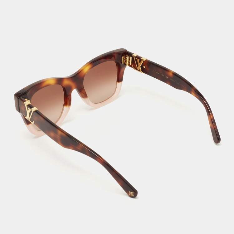 Louis Vuitton Brown/Pink Tortoise Z1518W The LV Square Cat Eye Sunglasses  Louis Vuitton