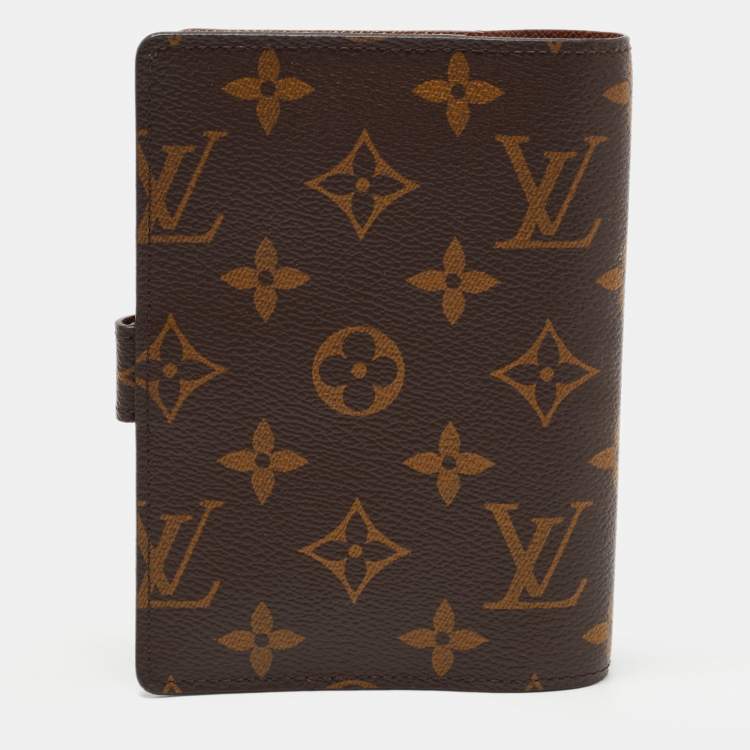 Pre Owned Louis Vuitton Monogram Canvas Small Ring Agenda PM Cover