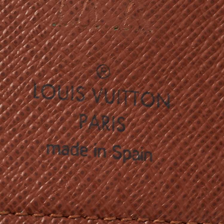 Pre Owned Louis Vuitton Monogram Canvas Small Ring Agenda PM Cover