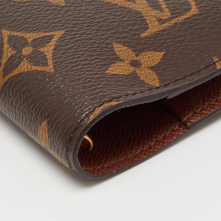 Pre Owned Louis Vuitton Monogram Canvas Small Ring Agenda PM Cover