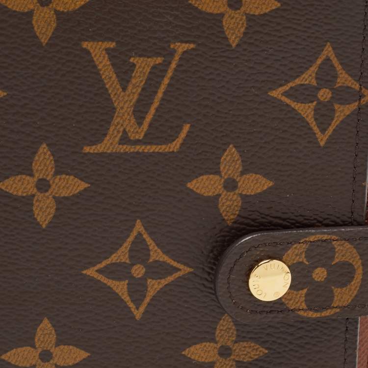 Pre Owned Louis Vuitton Monogram Canvas Small Ring Agenda PM Cover