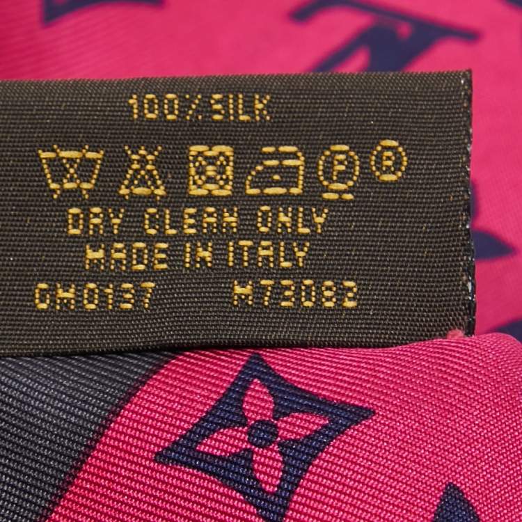 Pre Owned Louis Vuitton Pink Dreamonogram Silk Bandeau 