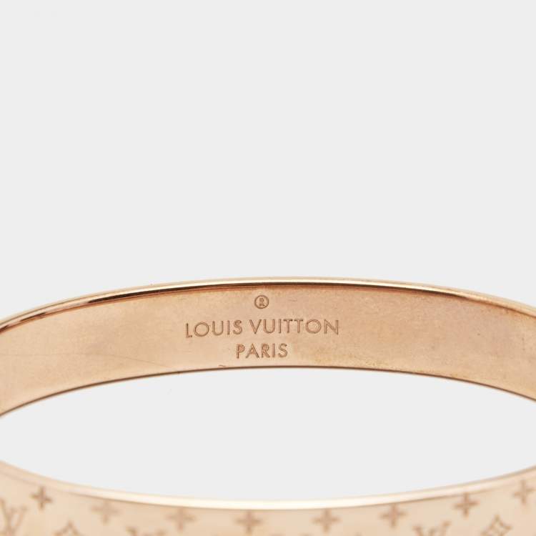 Pre Owned Louis Vuitton Nanogram Two Tone Bracelet M