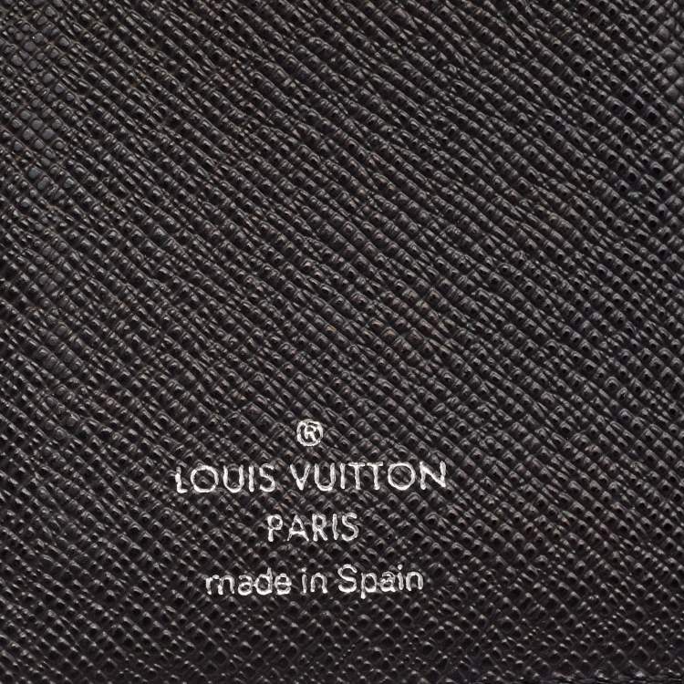 Pre Owned Louis Vuitton Black Electric Epi Leather Small Ring Agenda Cover