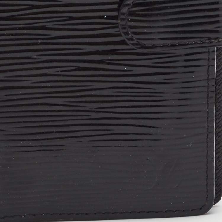 Pre Owned Louis Vuitton Black Electric Epi Leather Small Ring Agenda Cover