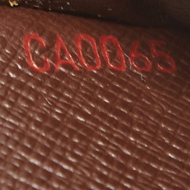 Pre Owned Louis Vuitton Damier Ebene Canvas Small Ring Agenda Cover