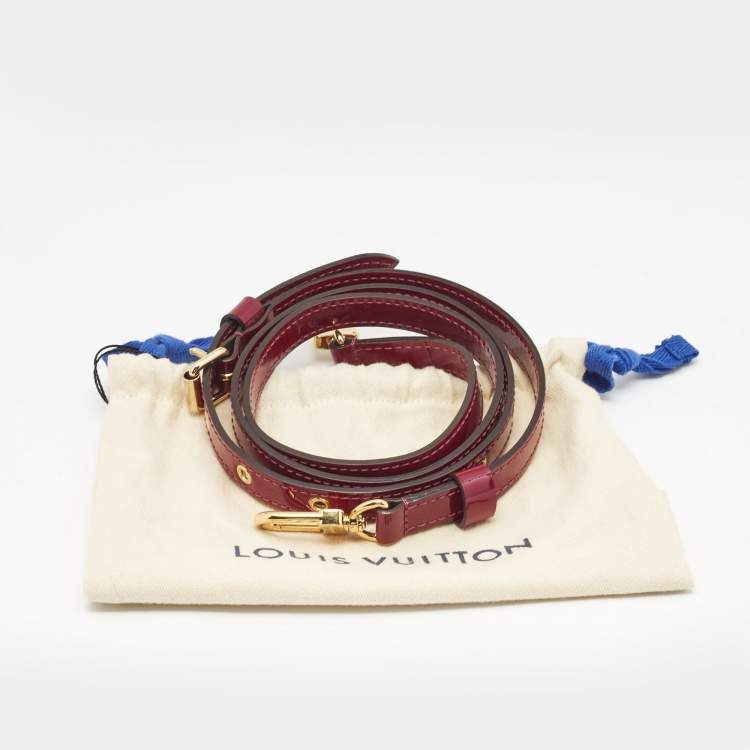 Pre Owned Louis Vuitton Purple Patent Leather Adjustable Shoulder Bag Strap