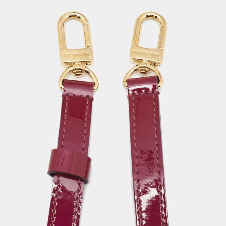 Pre Owned Louis Vuitton Purple Patent Leather Adjustable Shoulder Bag Strap