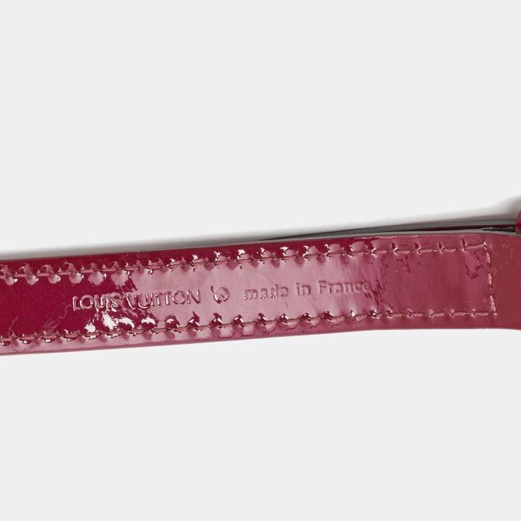 Pre Owned Louis Vuitton Purple Patent Leather Adjustable Shoulder Bag Strap