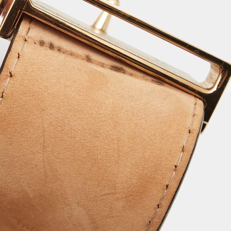 Pre Owned Louis Vuitton Monogram Canvas LV Initiales Belt 85CM