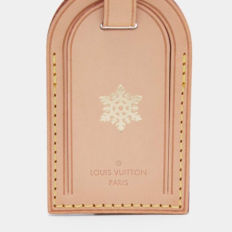 Pre Owned Louis Vuitton Vachetta Leather Luggage Name Tag