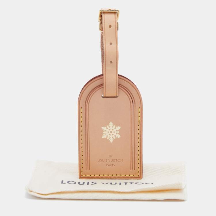 Pre Owned Louis Vuitton Vachetta Leather Luggage Name Tag