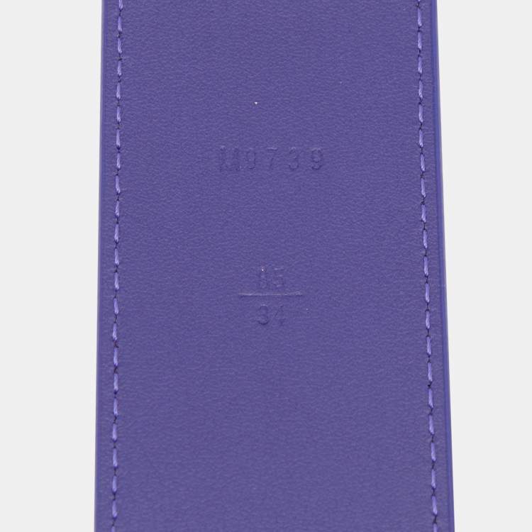 مملوكة مسبقًا Louis Vuitton Figue Epi Leather LV Initiales Belt 85 CM