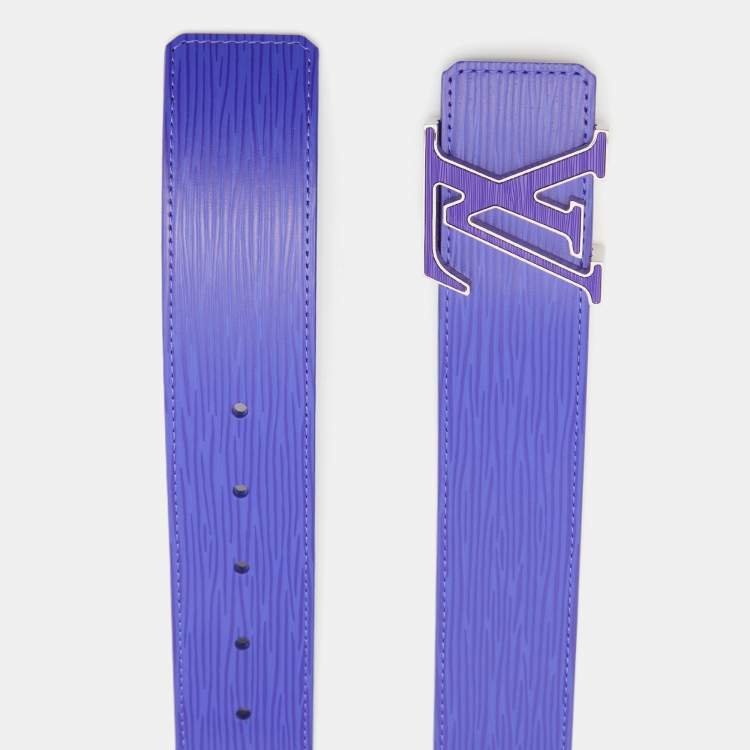 مملوكة مسبقًا Louis Vuitton Figue Epi Leather LV Initiales Belt 85 CM