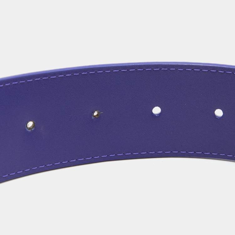 مملوكة مسبقًا Louis Vuitton Figue Epi Leather LV Initiales Belt 85 CM