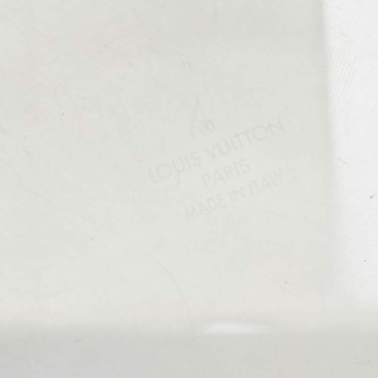 Pre Owned Louis Vuitton Monogram Plexiglass And Leather Box Scott