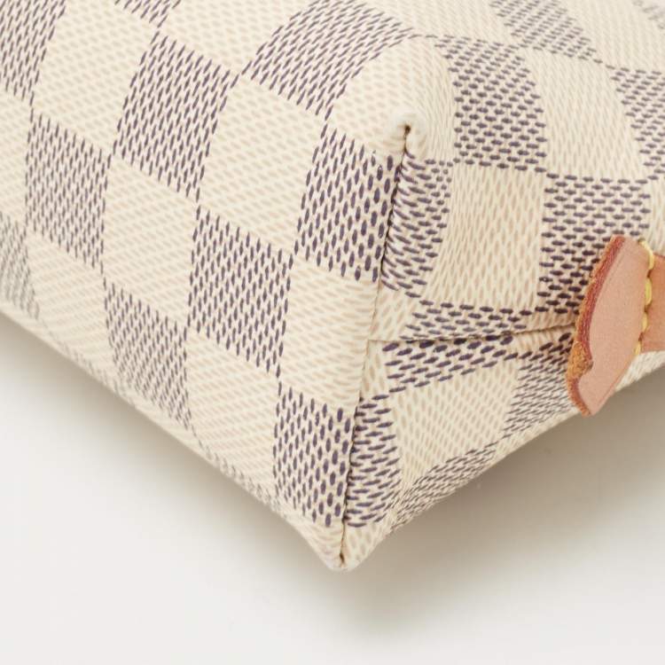 Pre Owned Louis Vuitton Damier Azur Canvas Cosmetic Pouch