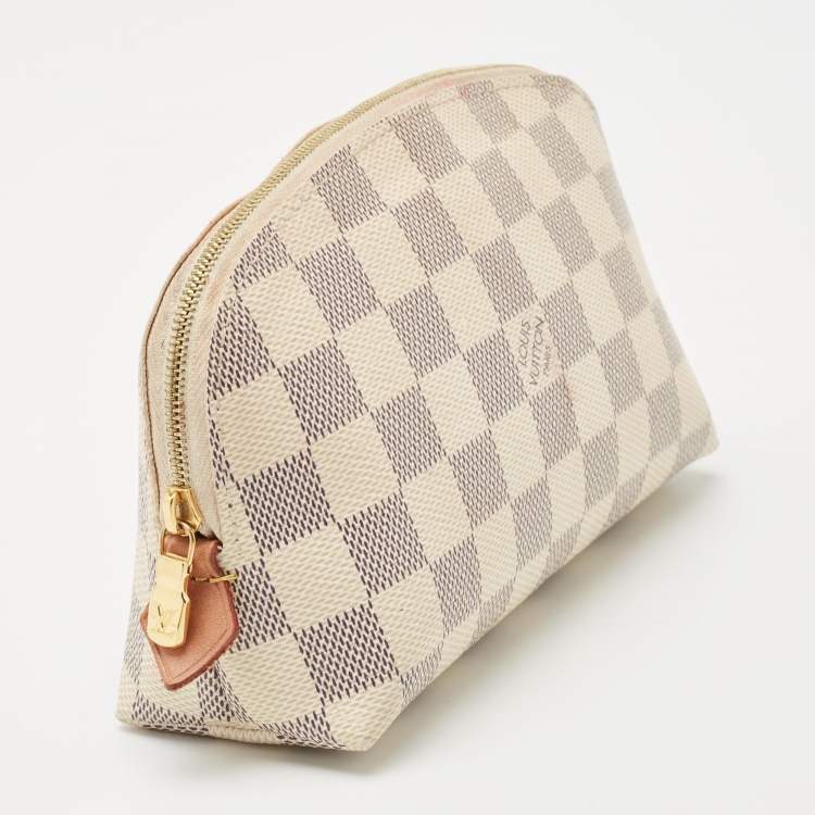 Pre Owned Louis Vuitton Damier Azur Canvas Cosmetic Pouch
