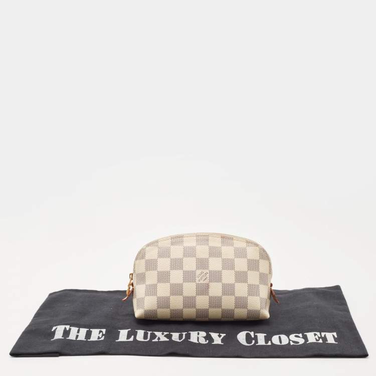 Pre Owned Louis Vuitton Damier Azur Canvas Cosmetic Pouch