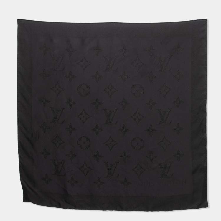 Silk scarf Louis Vuitton Black in Silk - 26422806