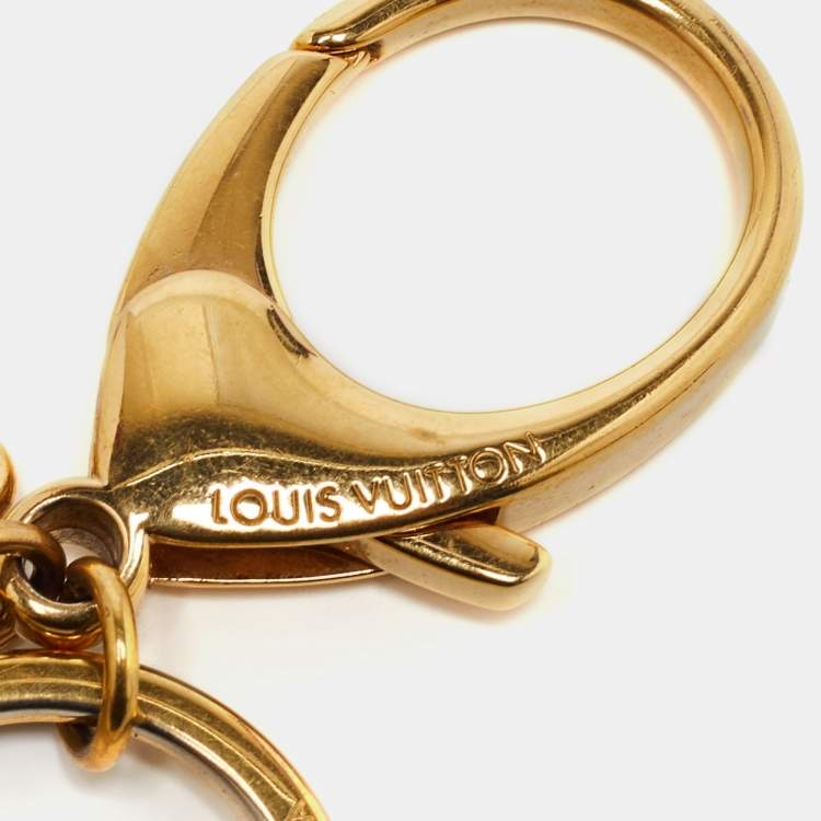 Pre Owned Louis Vuitton Marina Resin Gold Tone Key Holder and Bag Charm