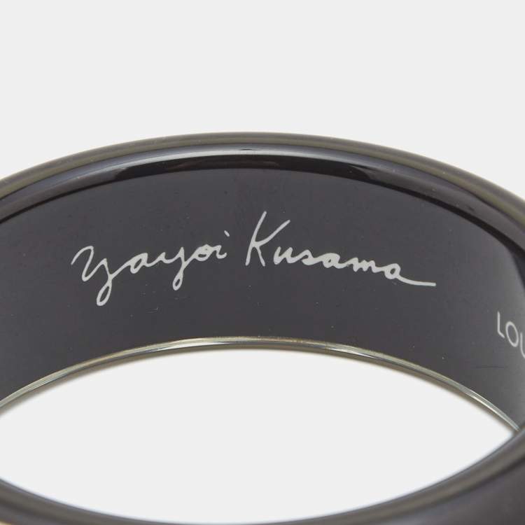 Pre Owned Louis Vuitton x Yayoi Kusama Resin Gold Tone Bangle Bracelet