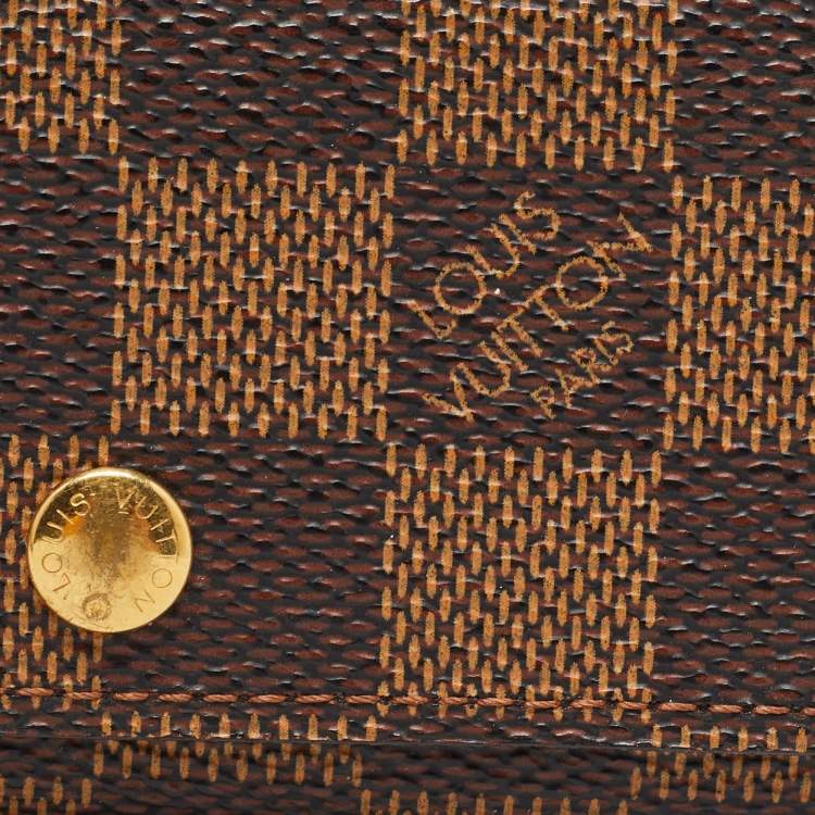Pre Owned Louis Vuitton Damier Ebene Canvas 4 Key Holder