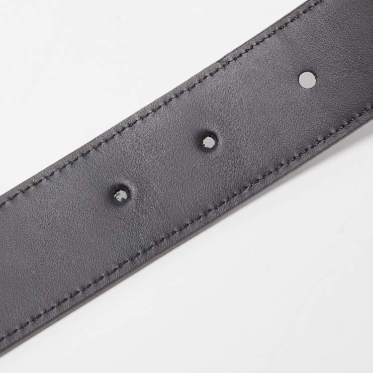 Pre Owned Louis Vuitton Black Monogram Multicolore Canvas LV Cut Belt 90CM