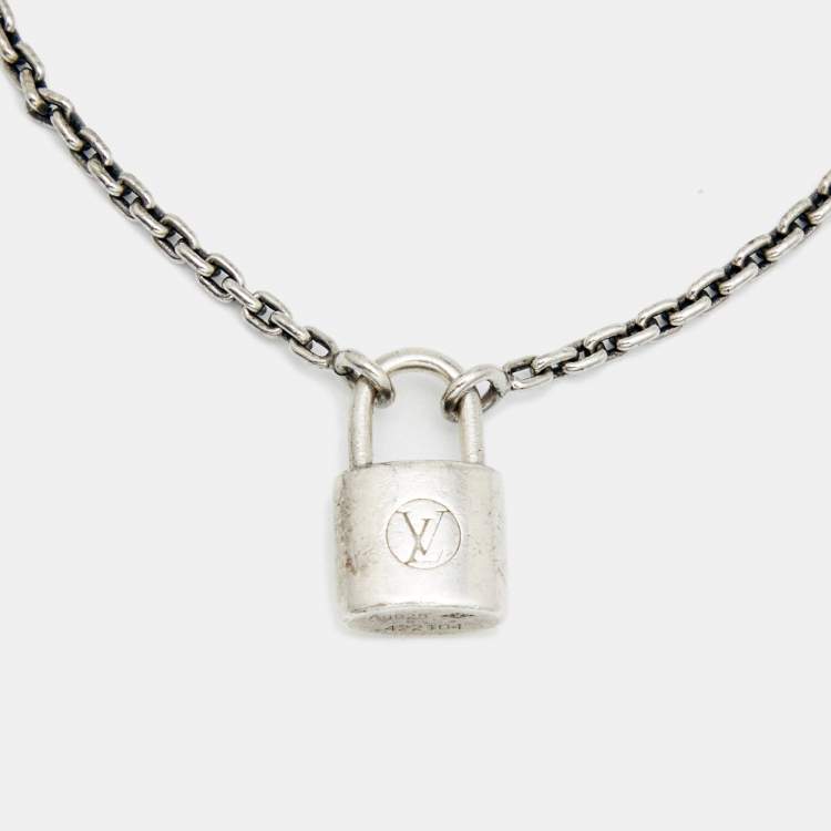Louis Vuitton LOCKIT Silver lockit pendant, sterling silver