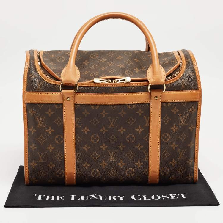 Pre Owned Louis Vuitton Monogram Canvas Dog Carrier 40