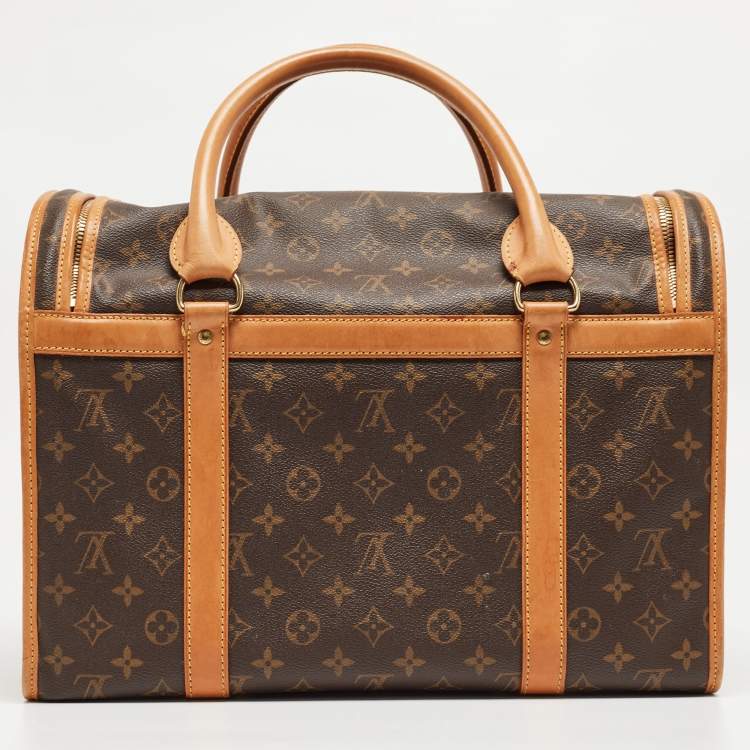 Pre Owned Louis Vuitton Monogram Canvas Dog Carrier 40