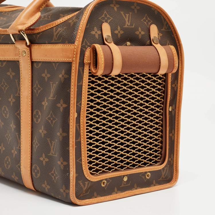 Pre Owned Louis Vuitton Monogram Canvas Dog Carrier 40