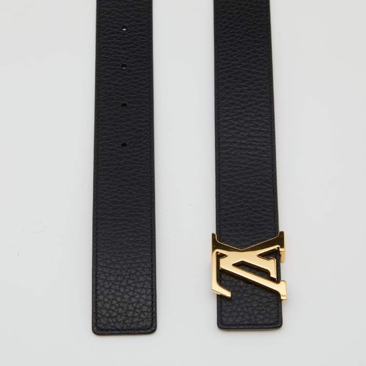 Louis Vuitton Black Taurillion Leather LV Initiales Reversible Belt 90  Louis Vuitton | The Luxury Closet