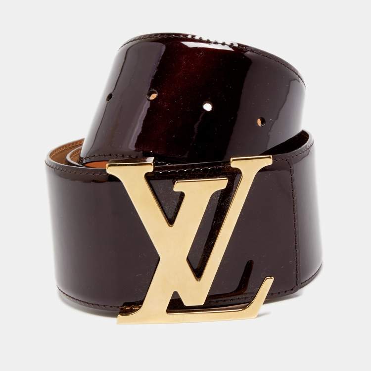 Louis Vuitton Amarante Vernis Initiales Belt 75cm Louis Vuitton