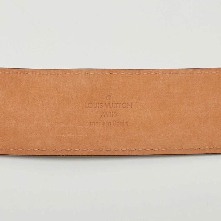 Pre Owned Louis Vuitton Monogram Canvas LV Initiales Belt 85CM