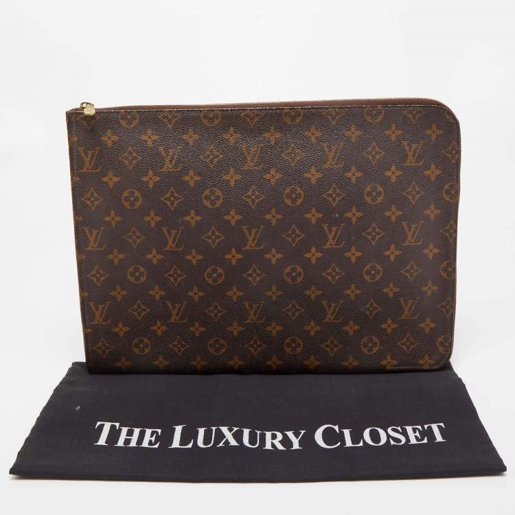 Pre Owned Louis Vuitton Monogram Canvas Poche Document Portfolio Case