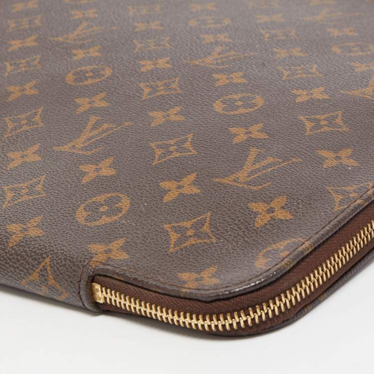 Pre Owned Louis Vuitton Monogram Canvas Poche Document Portfolio Case