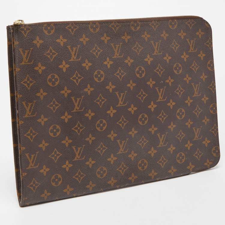 Pre Owned Louis Vuitton Monogram Canvas Poche Document Portfolio Case
