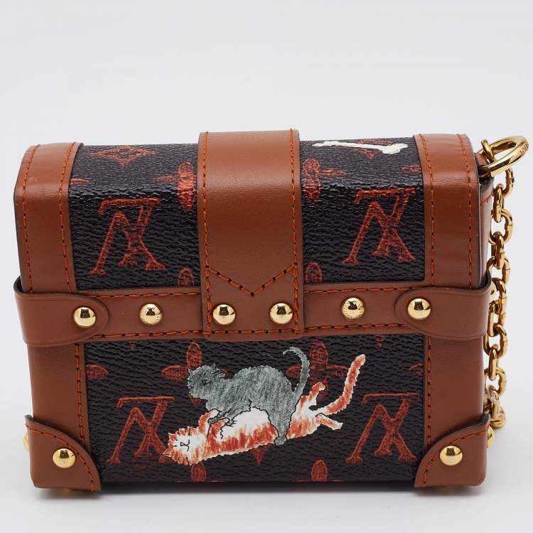 Pre Owned Louis Vuitton x Grace Coddington Catogram Canvas Essential Trunk Keychain 