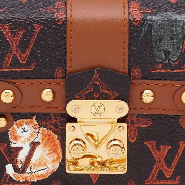 Pre Owned Louis Vuitton x Grace Coddington Catogram Canvas Essential Trunk Keychain 