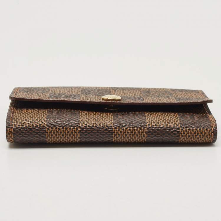 Pre Owned Louis Vuitton Damier Ebene Canvas 4 Key Holder